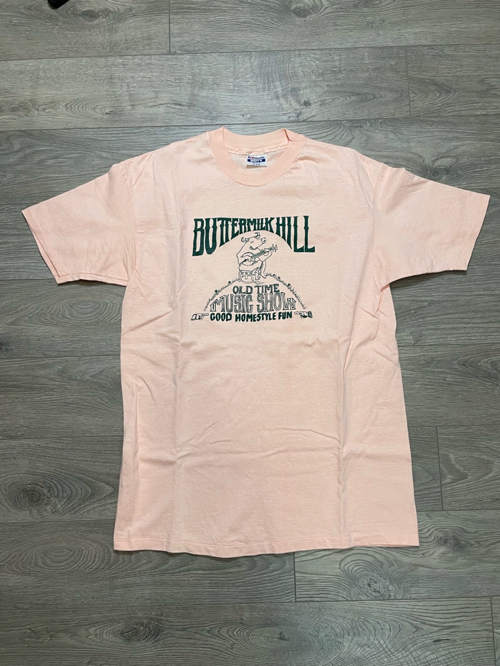 Vintage 90s Hanes Beefy-T Buttermilk Hill Music Show Graphic Tee Shirt XL